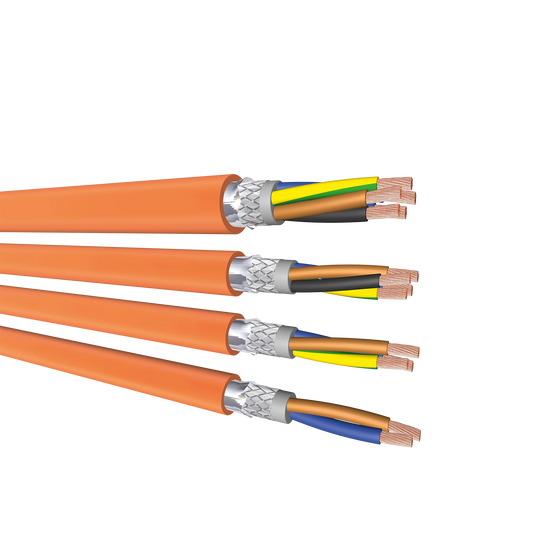 Coroflex FHLR2GCB2G（2x4mm²）シールド銅製高電圧ケーブル